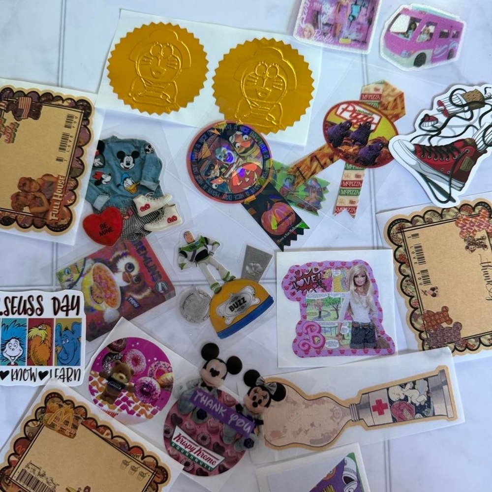 Vintage Y2K Nostalgia Sticker Lot Mixed Retro Decals